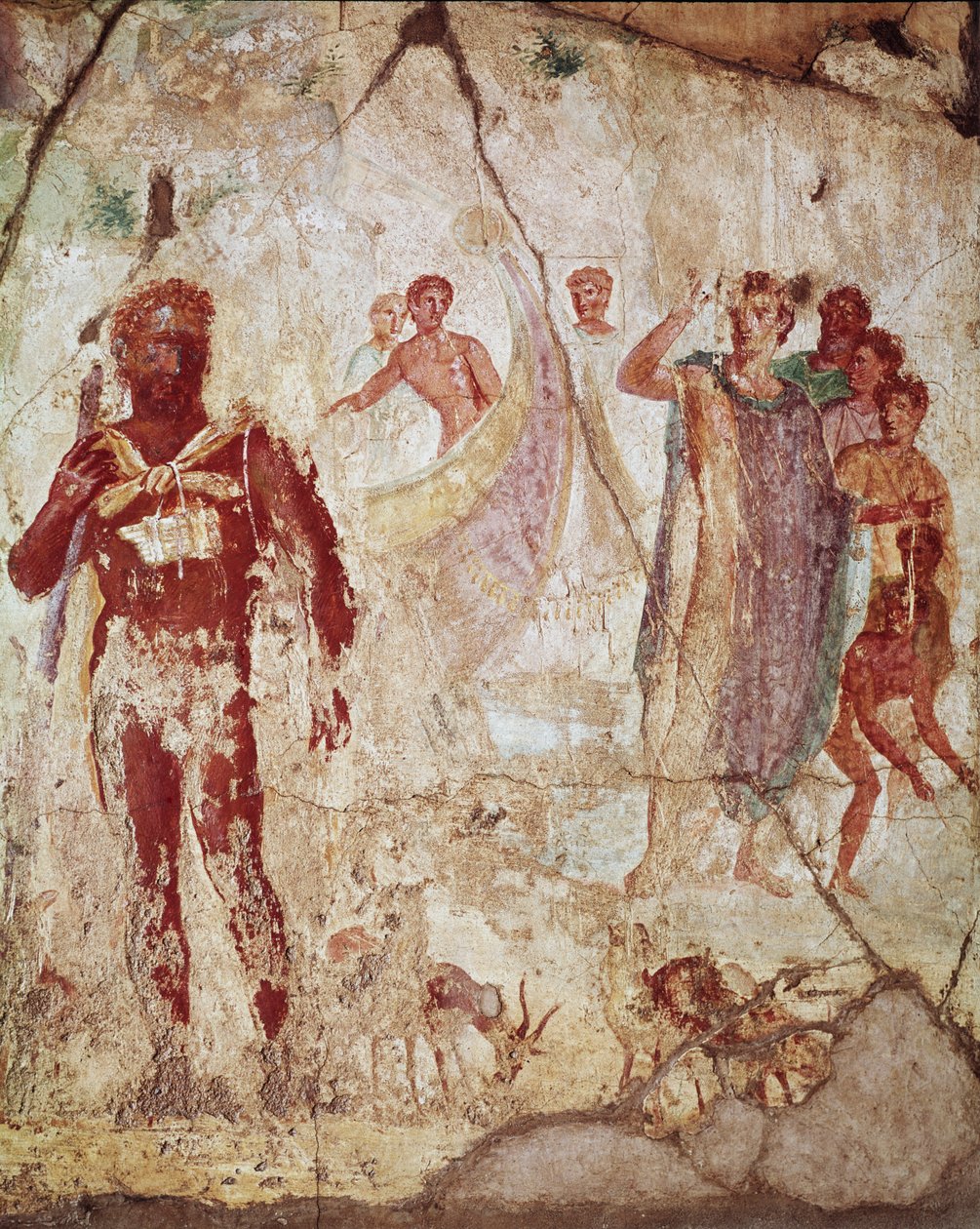 Polyphème et Énée, Pompéi, Ier siècle av. J.-C. - Ier siècle apr. J.-C. - Roman Roman