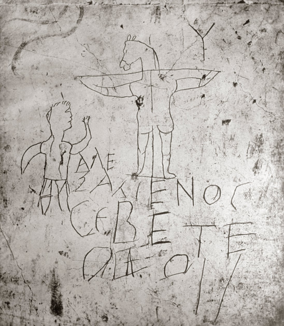 Graffiti blasphématoire d