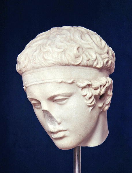 Tête de Diadumenos (marbre) - Roman