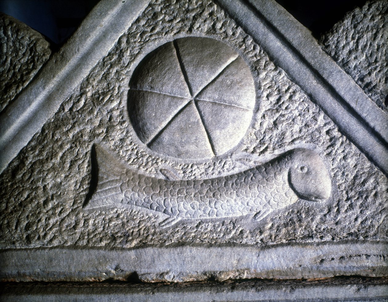 Ictus: poisson, symbole chrétien. 2ème siècle - Roman