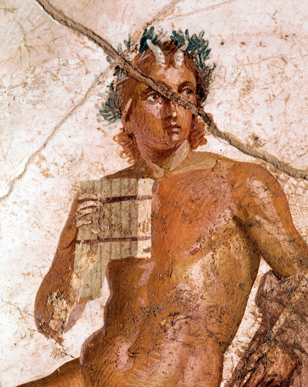 Pan musicien, parmi les nymphes (fresque) - Roman