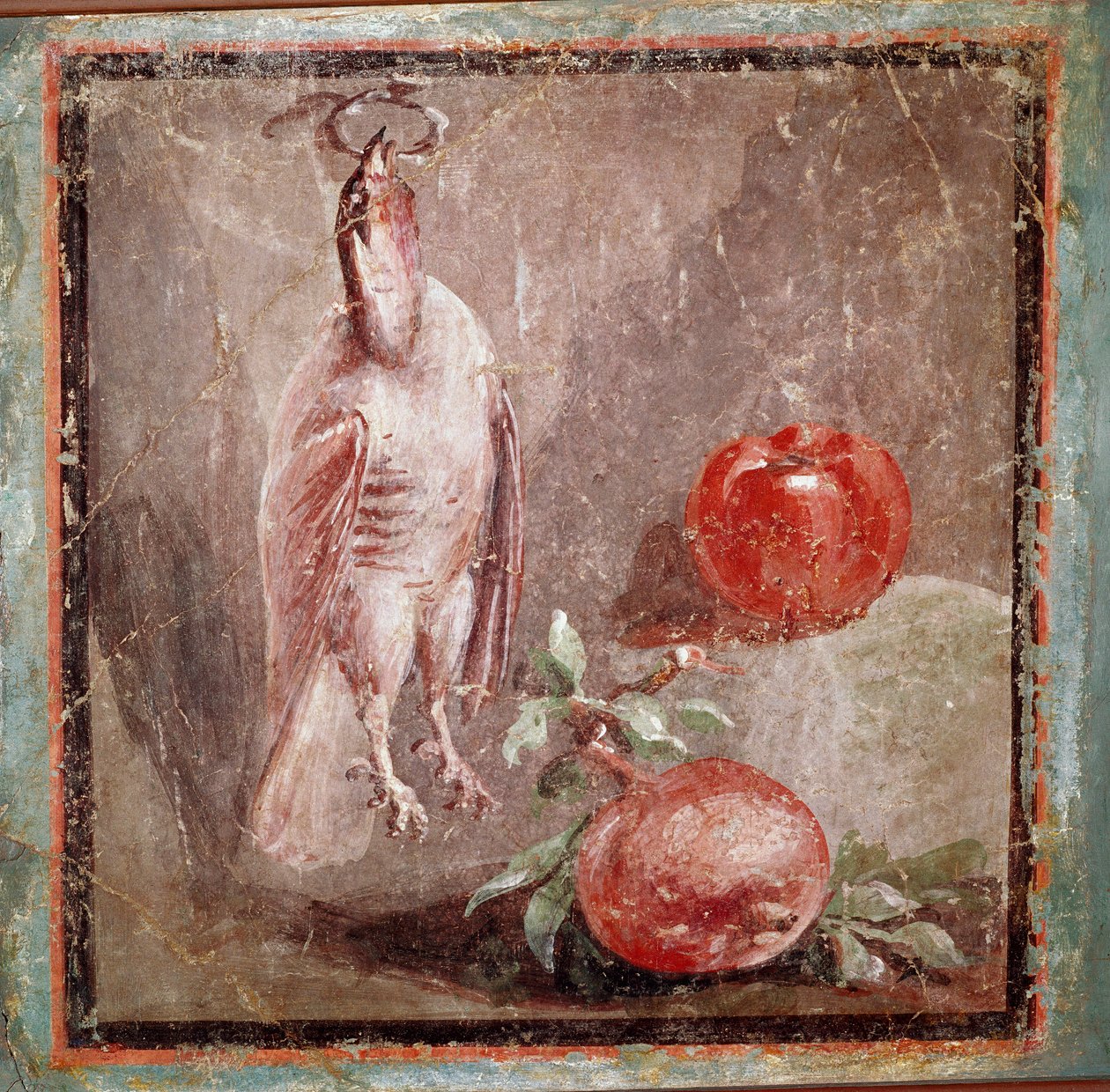 Perdrix et grenades (fresque) - Roman