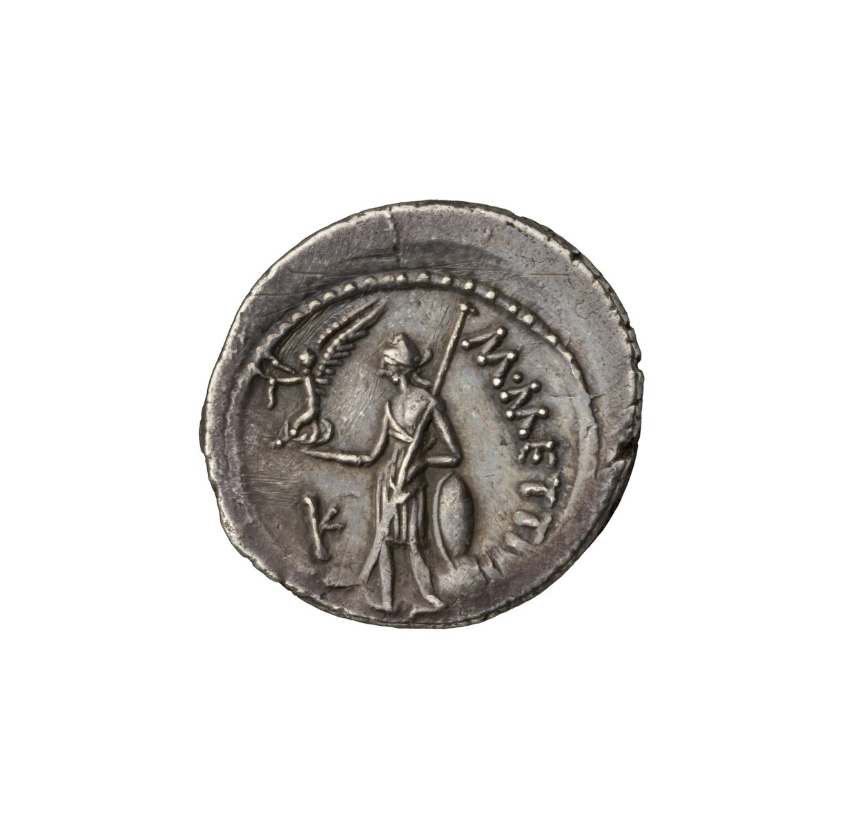 Pièce de monnaie républicaine romaine de Rome, 44 av. J.-C. (argent) - Roman