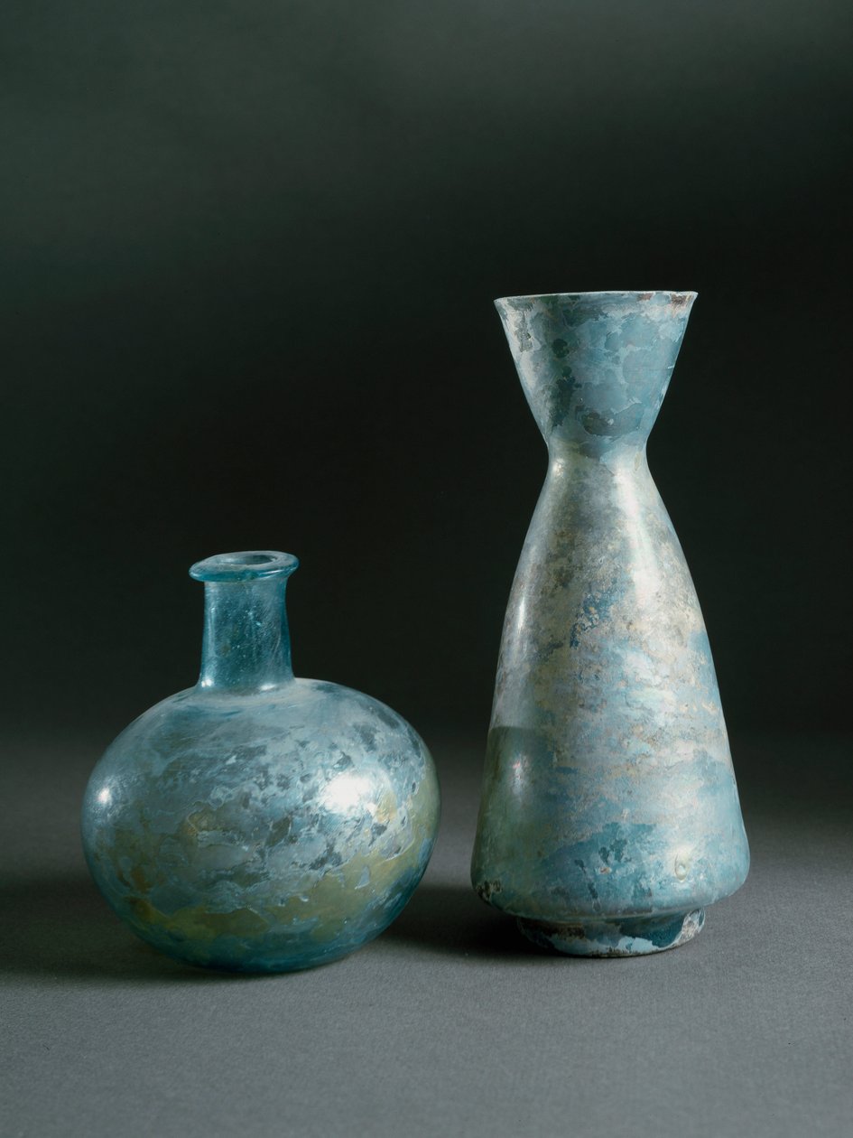 Art romain : vases en verre d