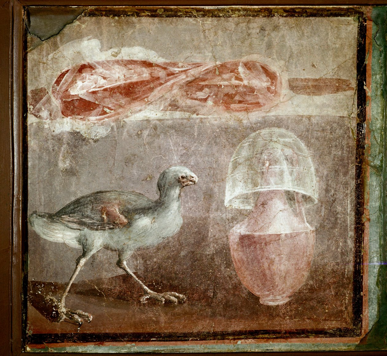 Nature morte avec oiseau (fresque) - Roman