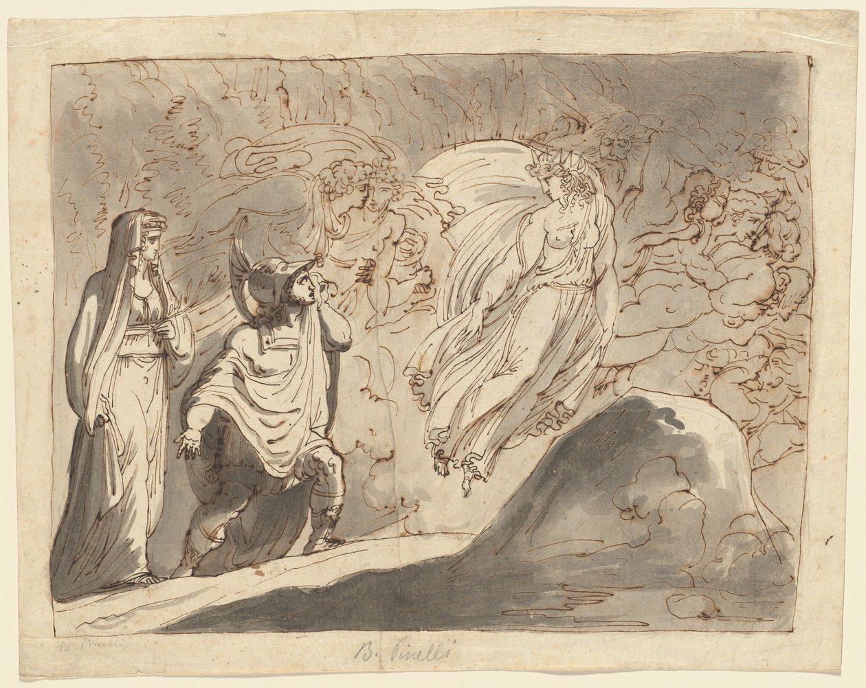 Énée dans le monde souterrain - Roman 18th Century