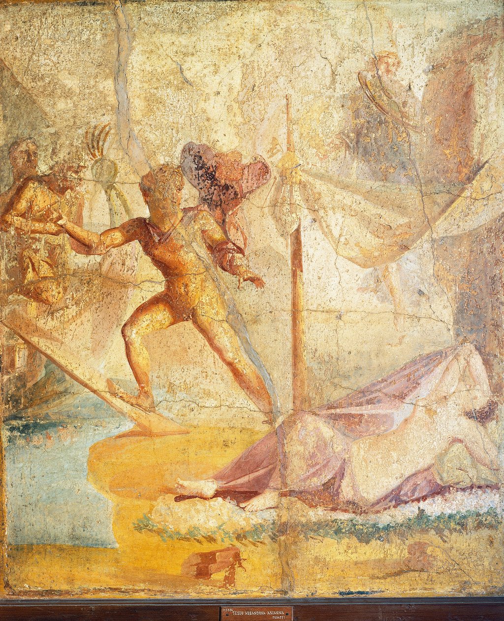 Thésée quittant Ariane, fresque de Pompéi - Roman Roman