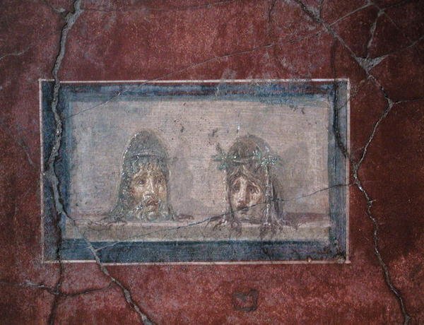 Deux masques théâtraux, 1er siècle av. J.-C. - 79 apr. J.-C. - Roman Roman