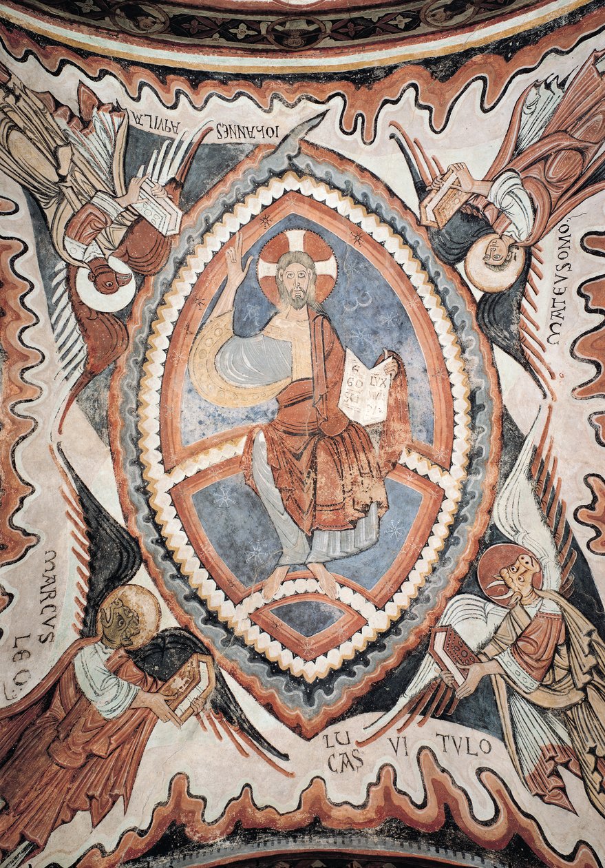 Le Christ en gloire dans le Tétramorphe, fin du XIIe siècle - Romanesque