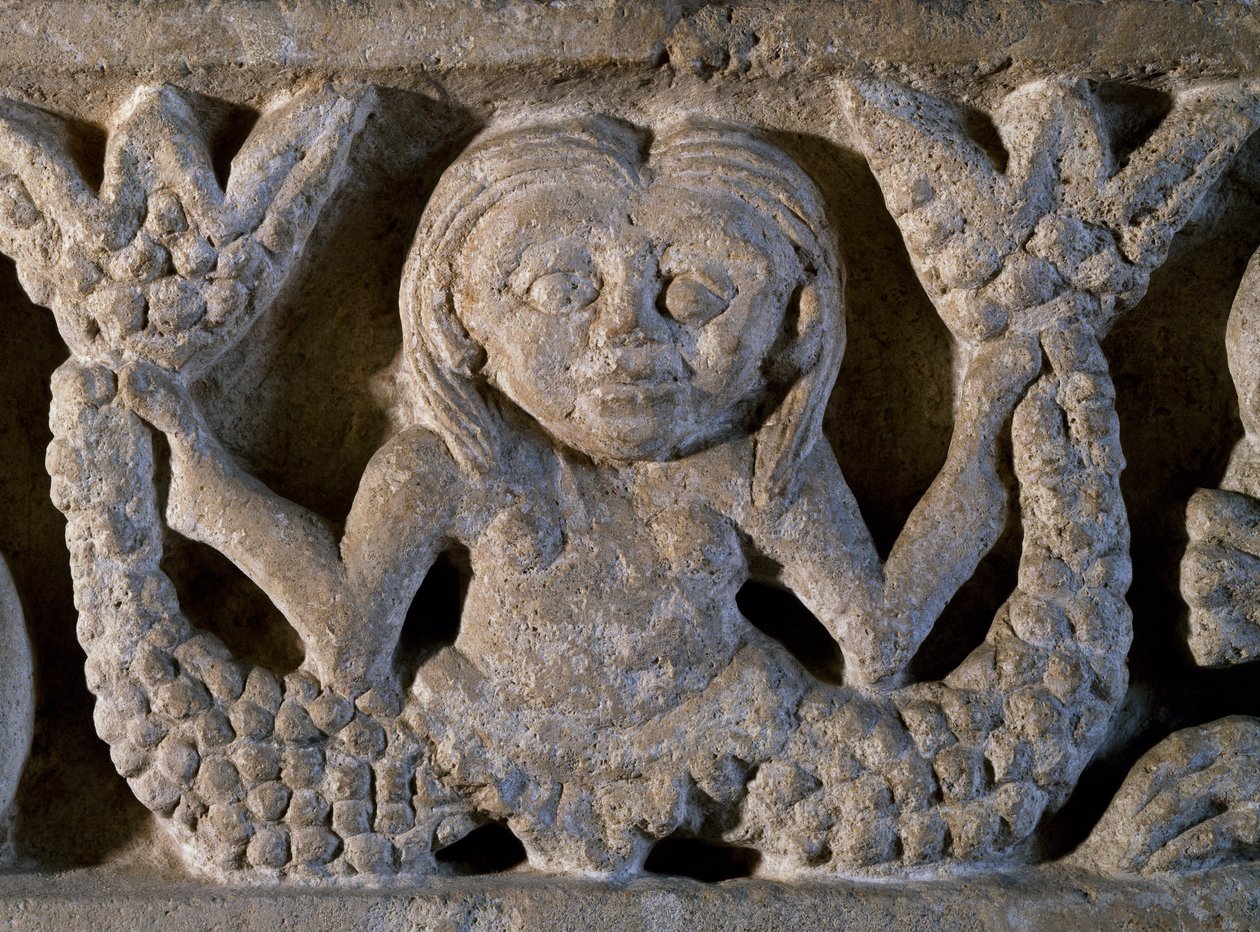 Sirène à deux queues, (détail) d