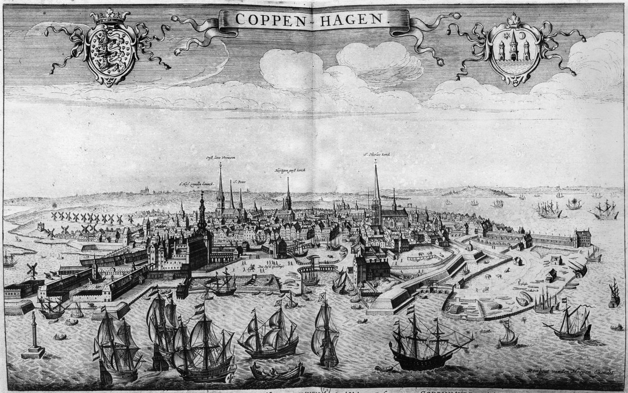 Vue de Copenhague - Rombout Van den Hoeye