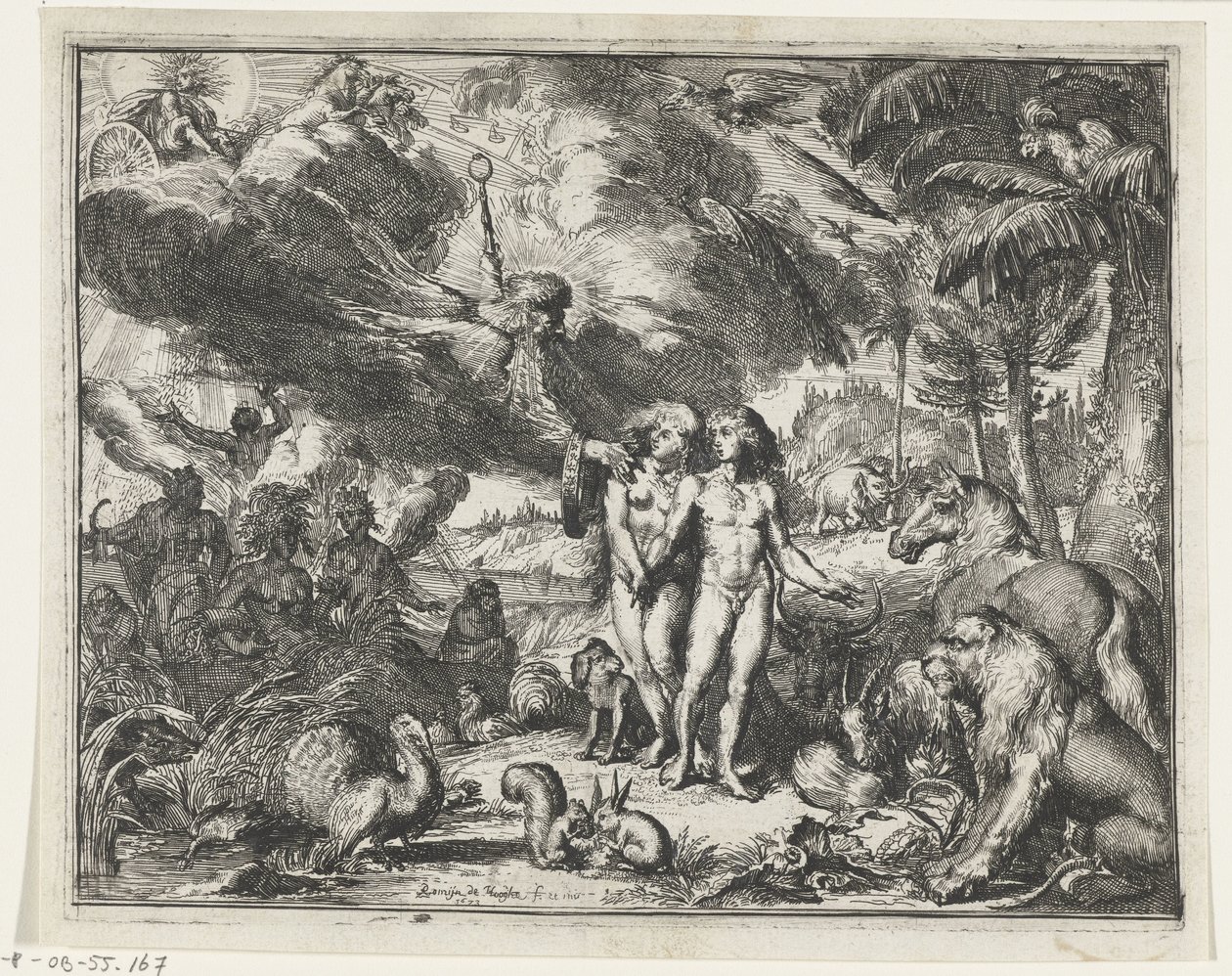 Adam et Ève au paradis - Romeyn de Hooghe