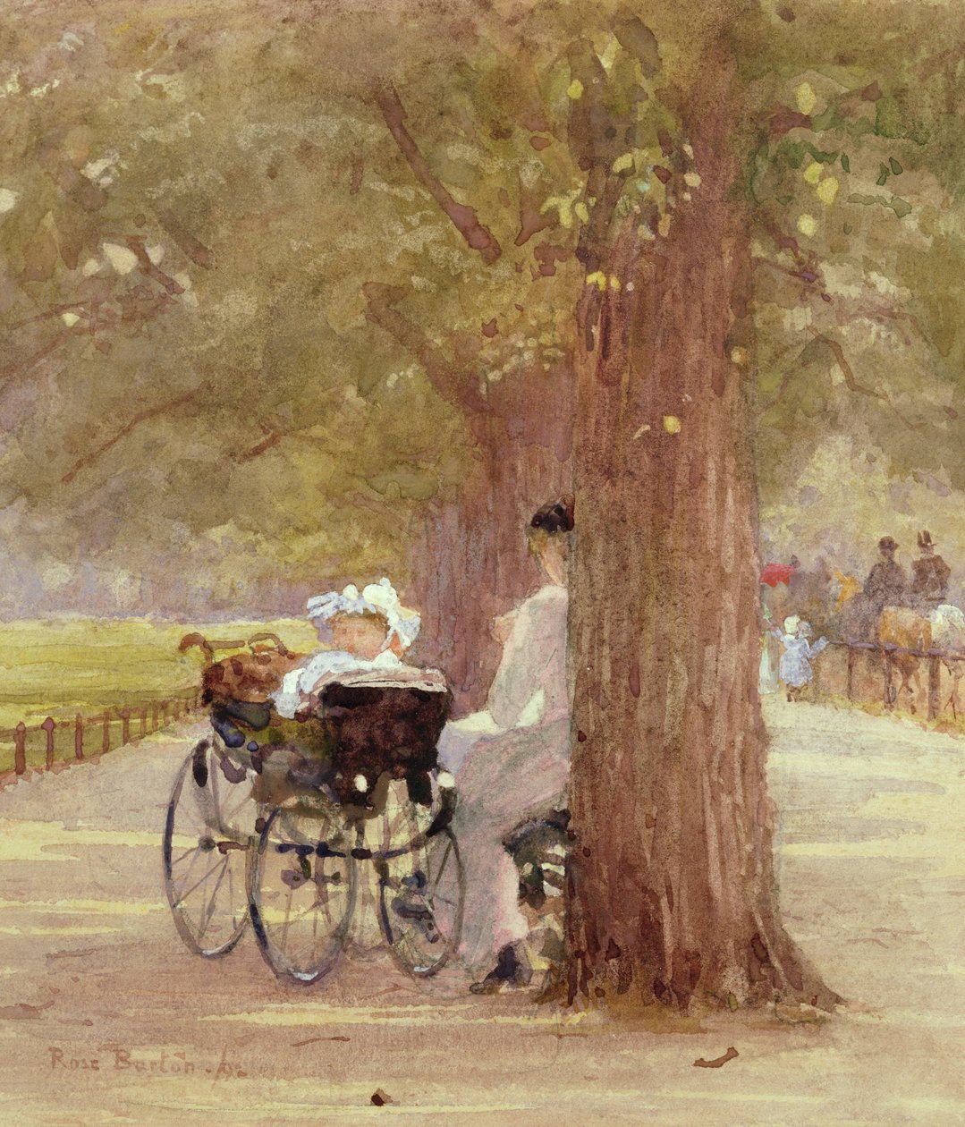 Une pause à Rotten Row, 1892 - Rose Maynard Barton