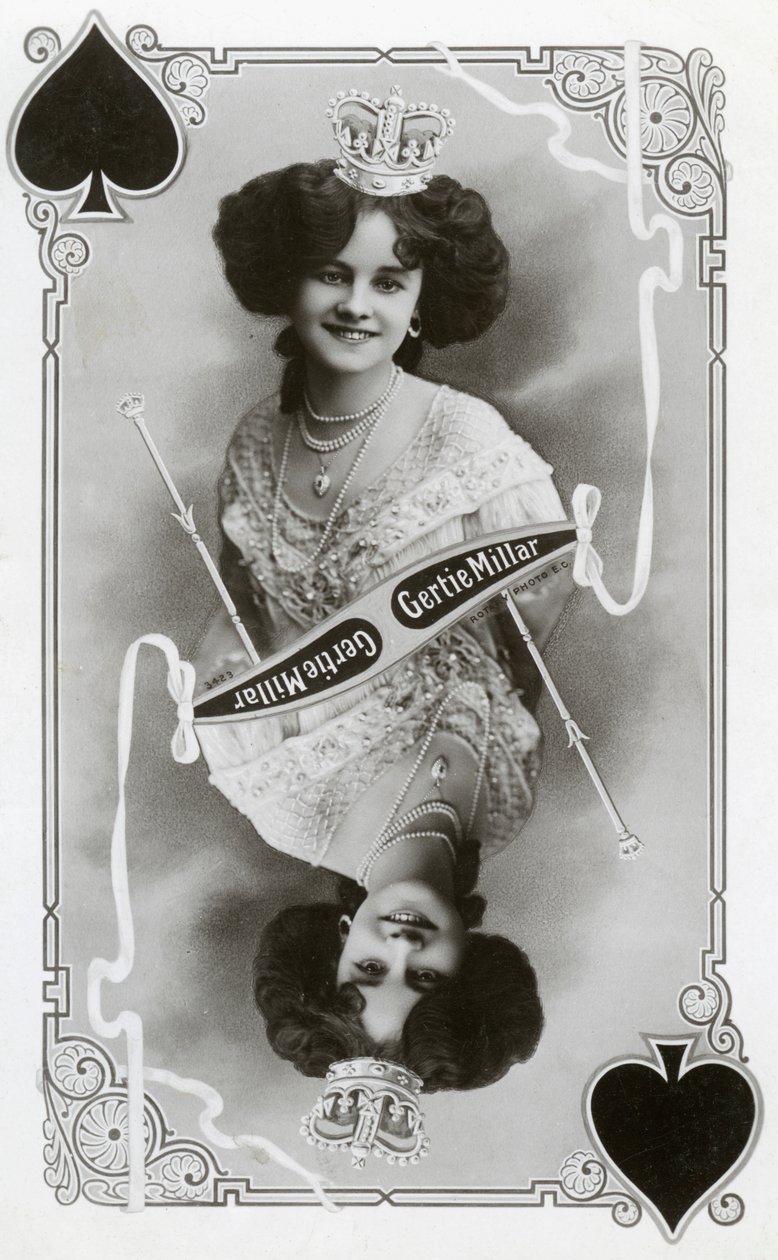 Gertie Millar, actrice et chanteuse britannique, c1905 - Rotary Photo