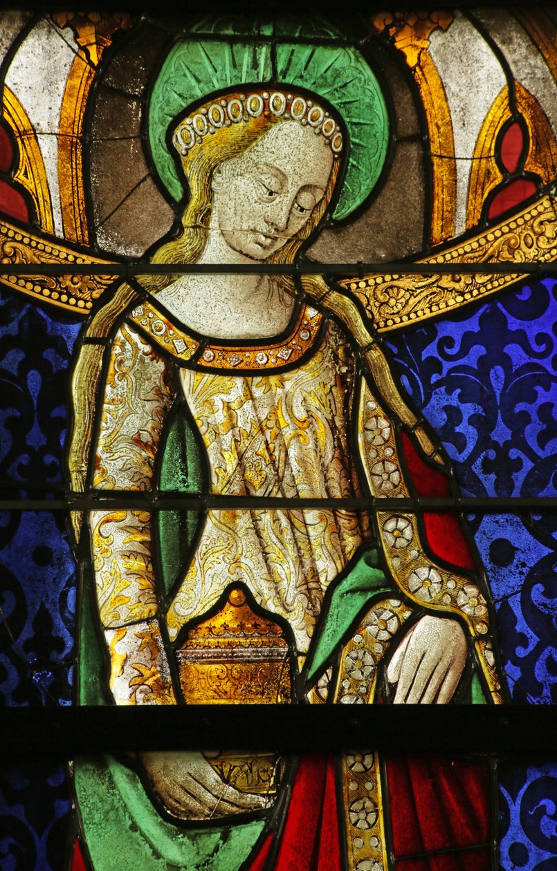 Vitrail représentant Sainte Marie-Madeleine (détail) - Rouen School