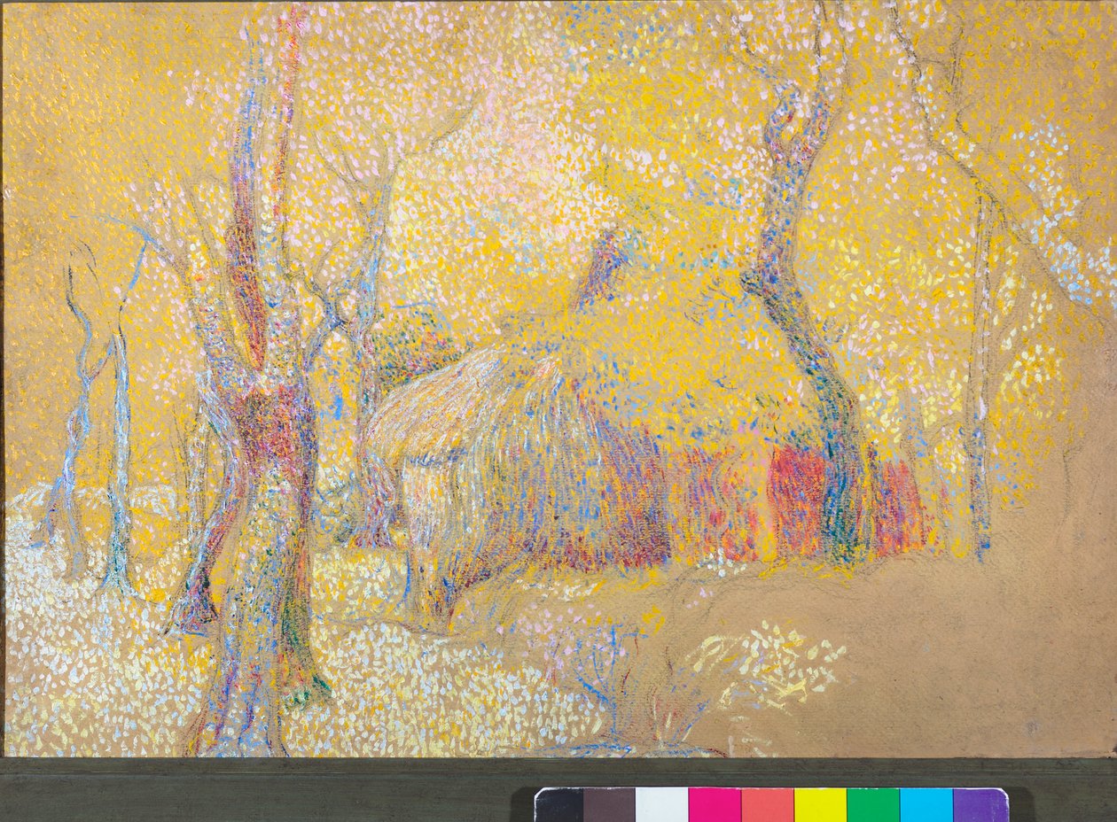 Grange dans les arbres, c.1900-06 - Rubaldo Merello