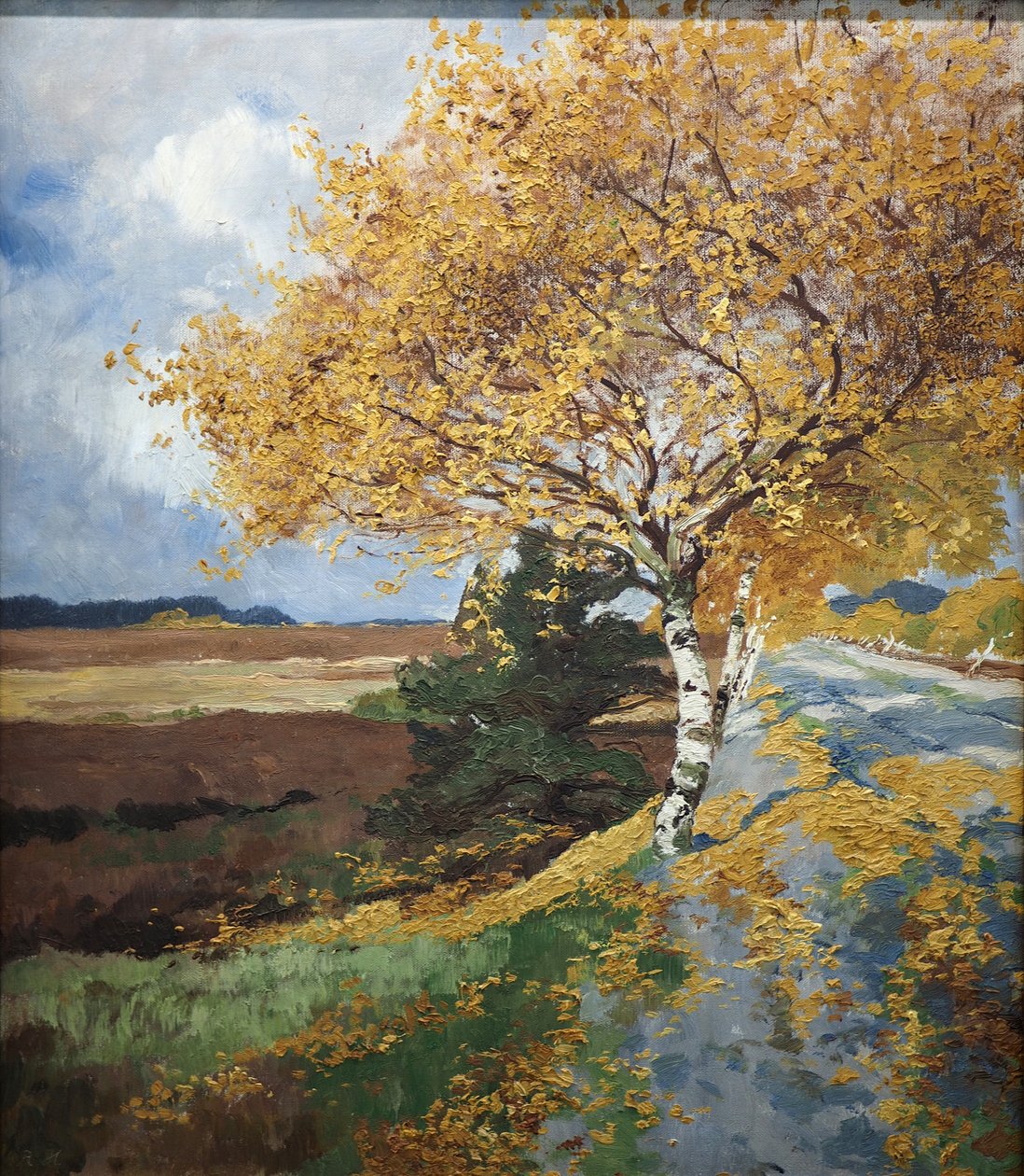Route de campagne en automne - Rudolf Hermanns