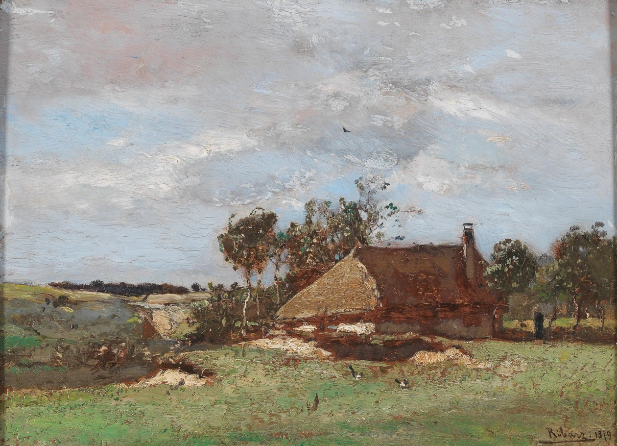 Paysage avec ferme - Rudolf Ribarz