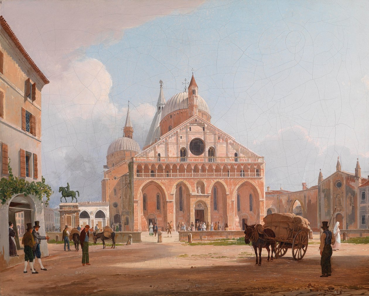 Vue de la basilique Saint-Antoine à Padoue - Rudolf von Alt