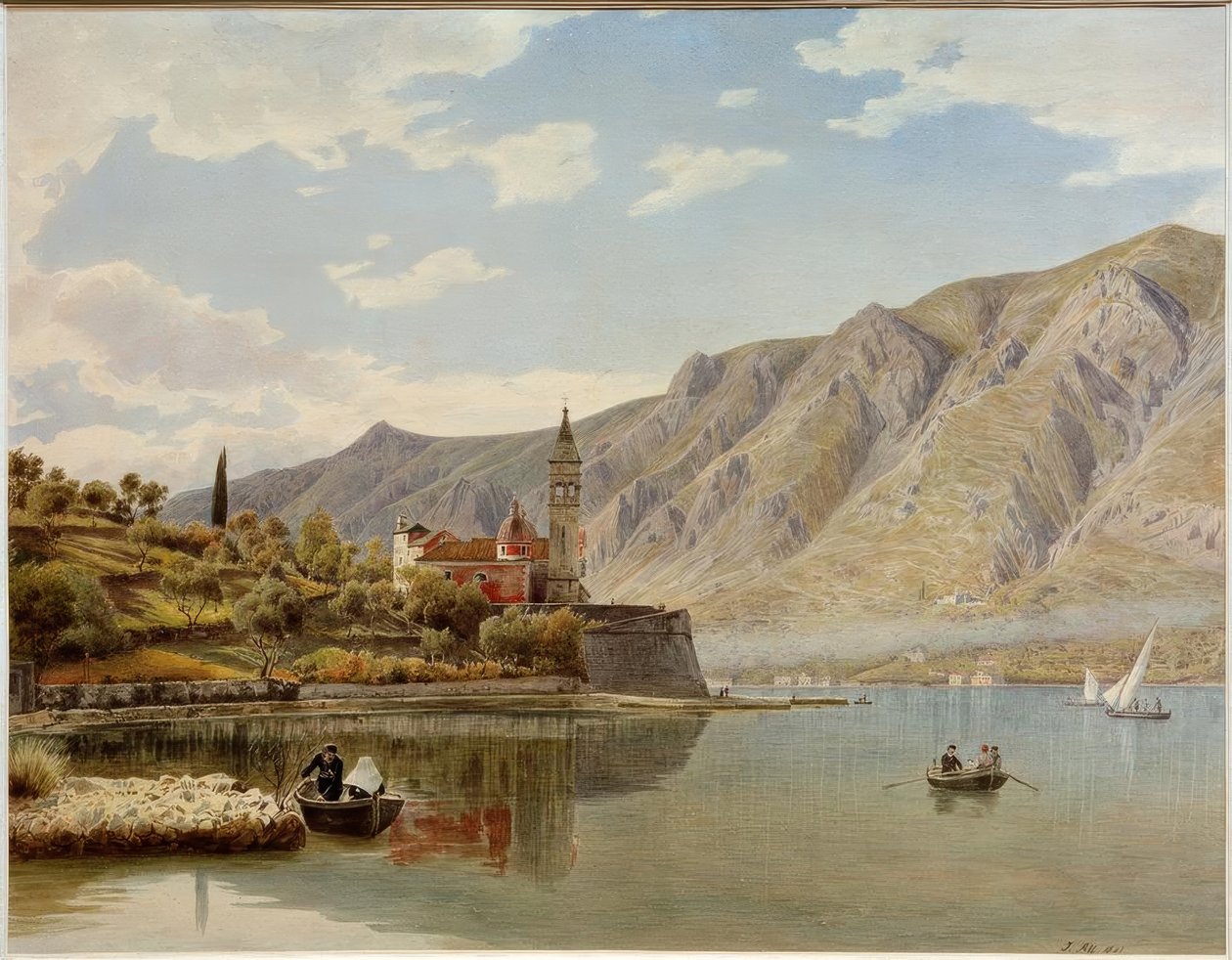 Vue de Dobrota vers Mula près de Cattaro - Rudolf von Alt