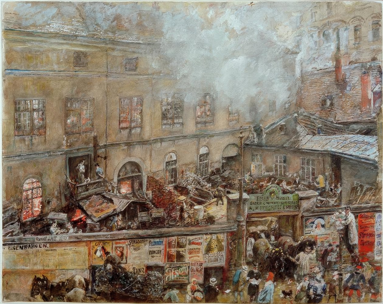 La fonderie de fer Kitschelt à Skodagasse à Vienne - Rudolf von Alt