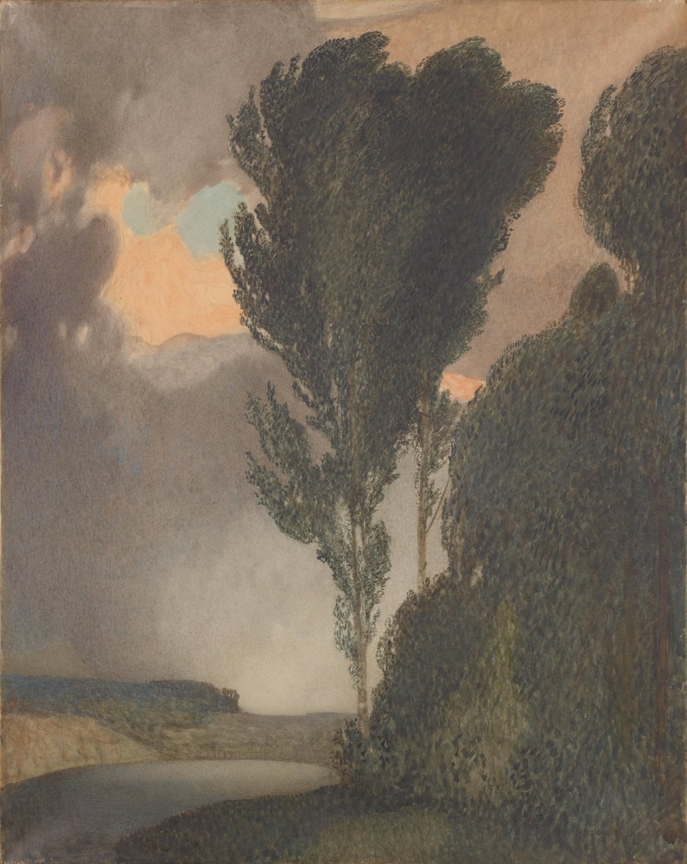 Paysage orageux - Rudolf Jettmar