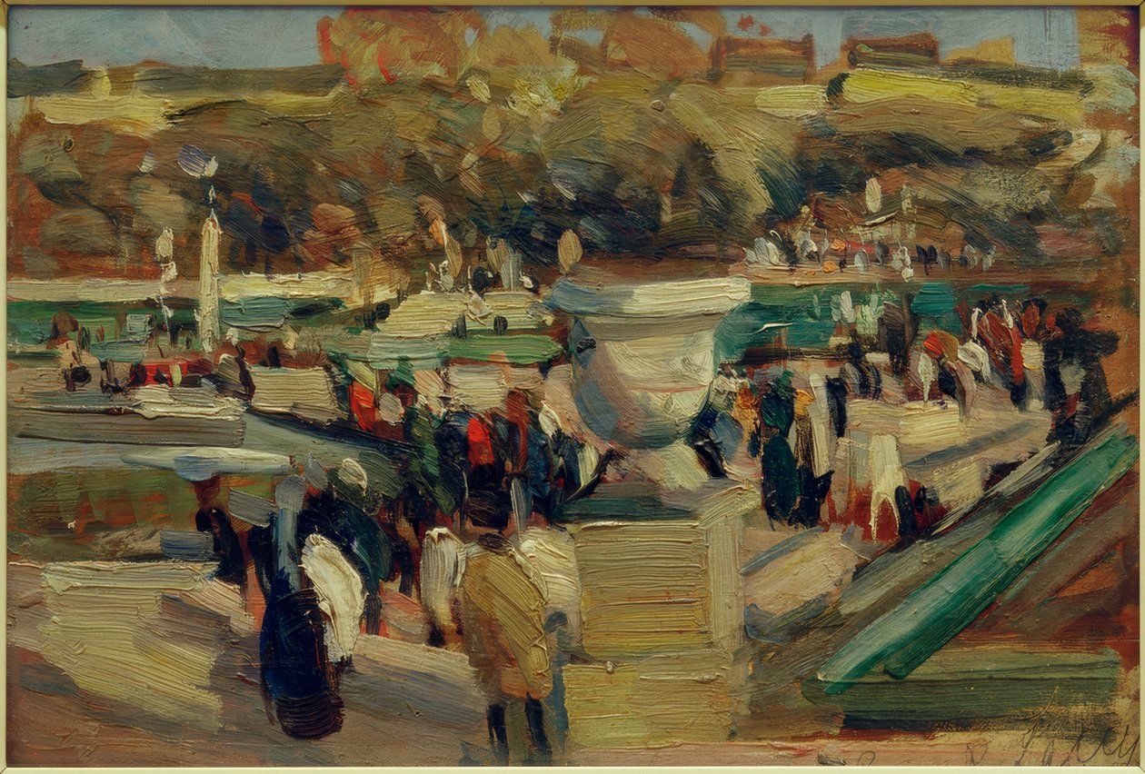 Promeneurs dans le parc (Jardin du Luxembourg), Paris - Rudolf Levy