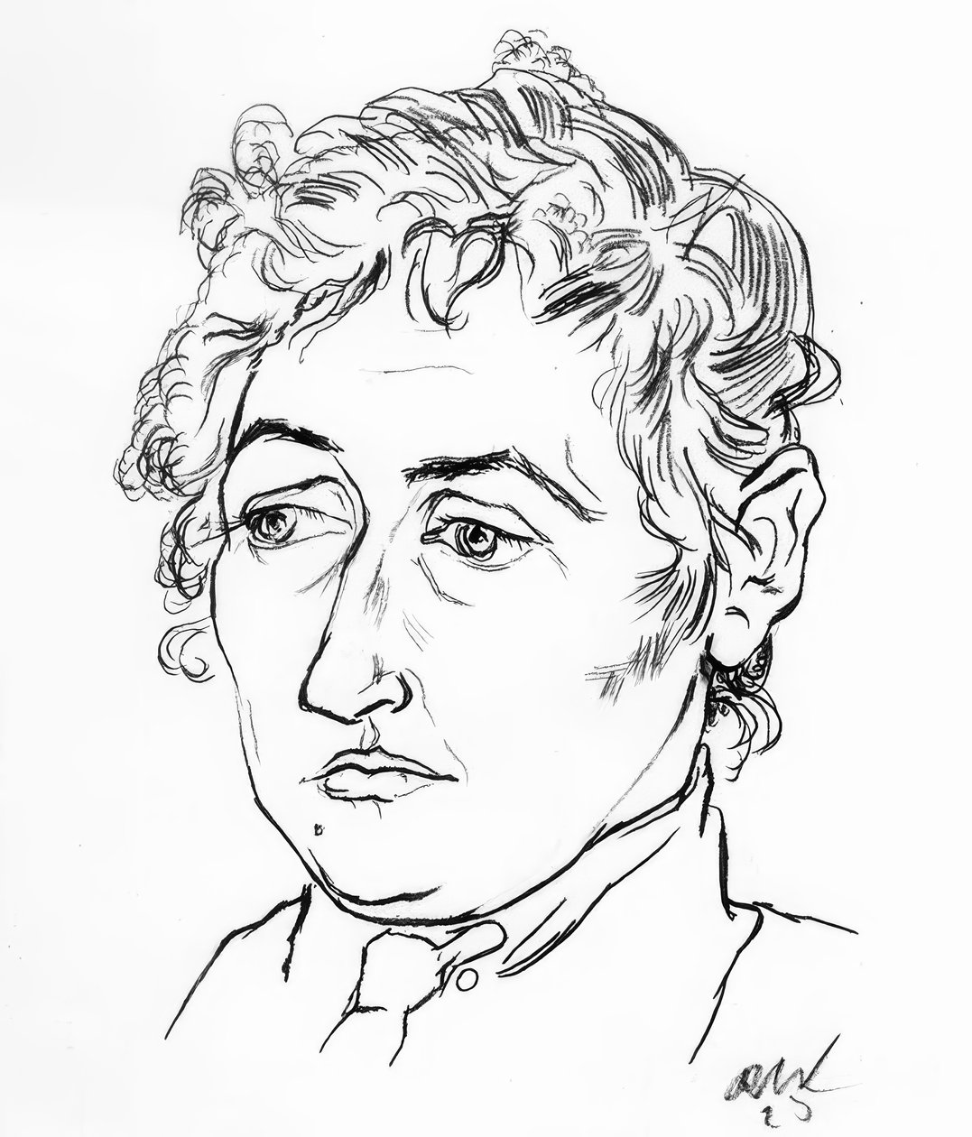 Tête féminine - Rudolf Wacker
