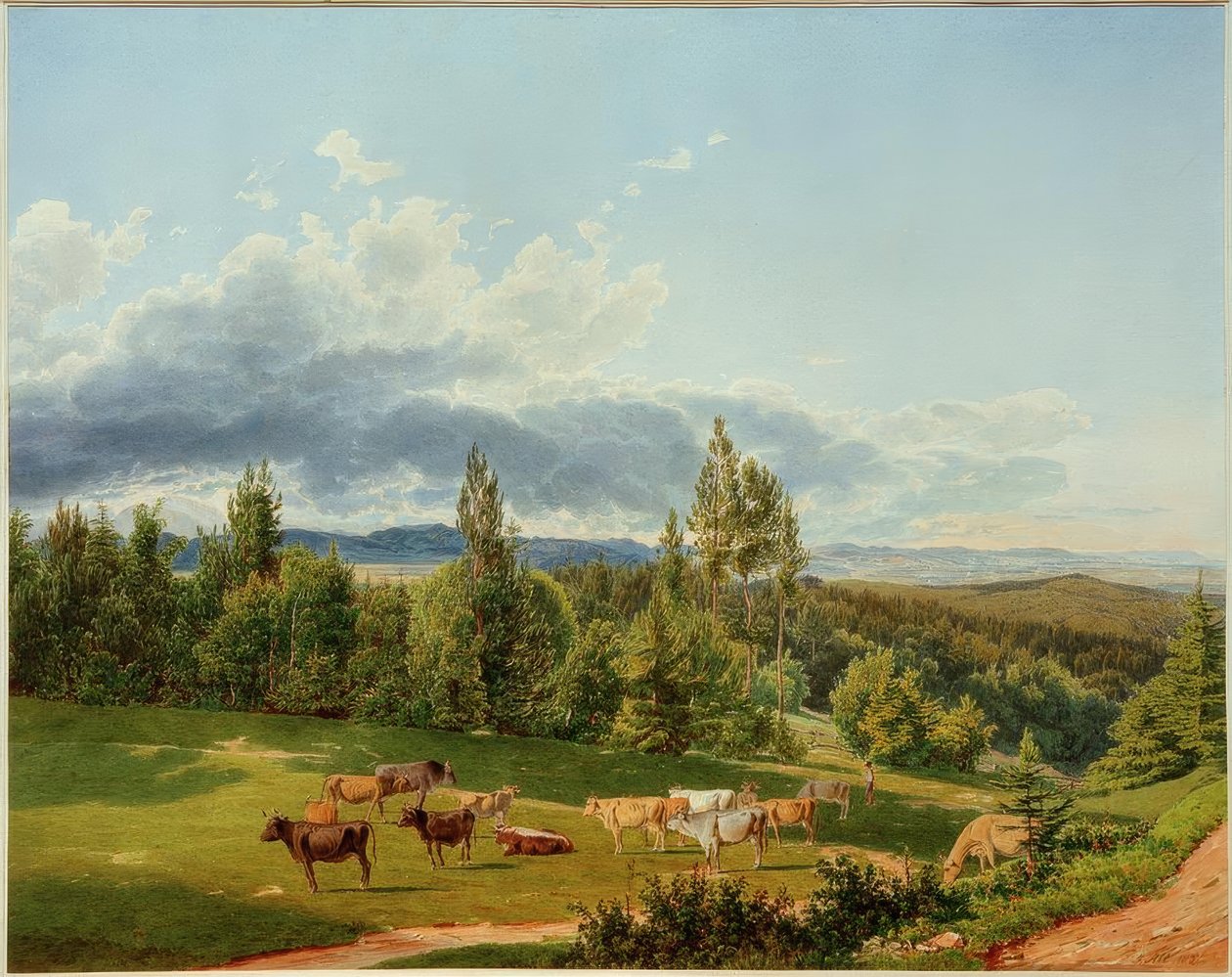 Vue depuis la chapelle Rosalien - Rudolf von Alt