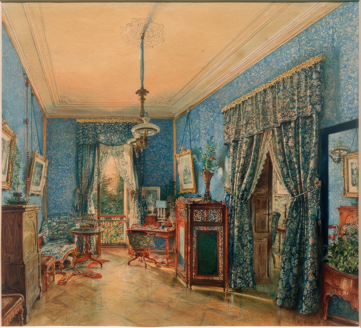 Cabinet bleu - Rudolf von Alt