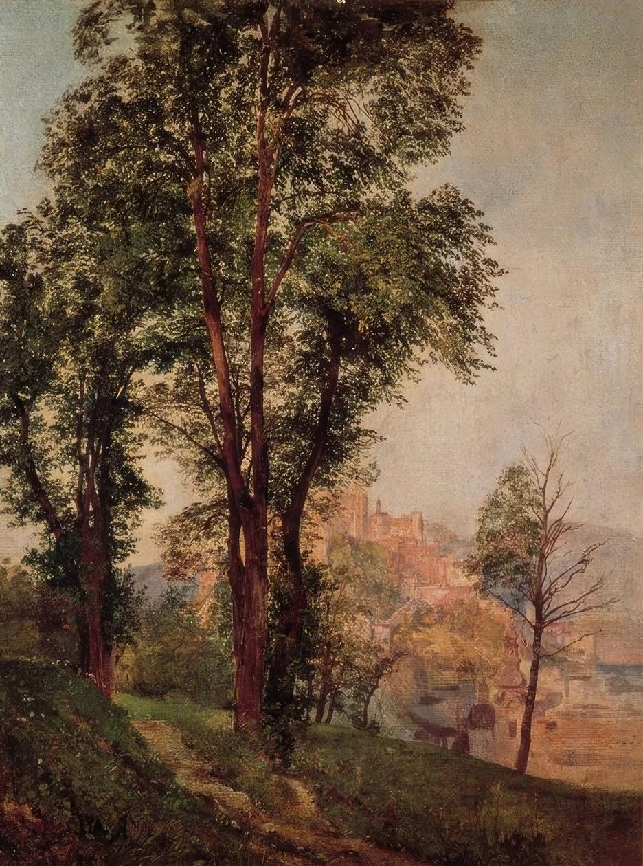 Vue du Mönchsberg sur Salzbourg - Rudolf von Alt