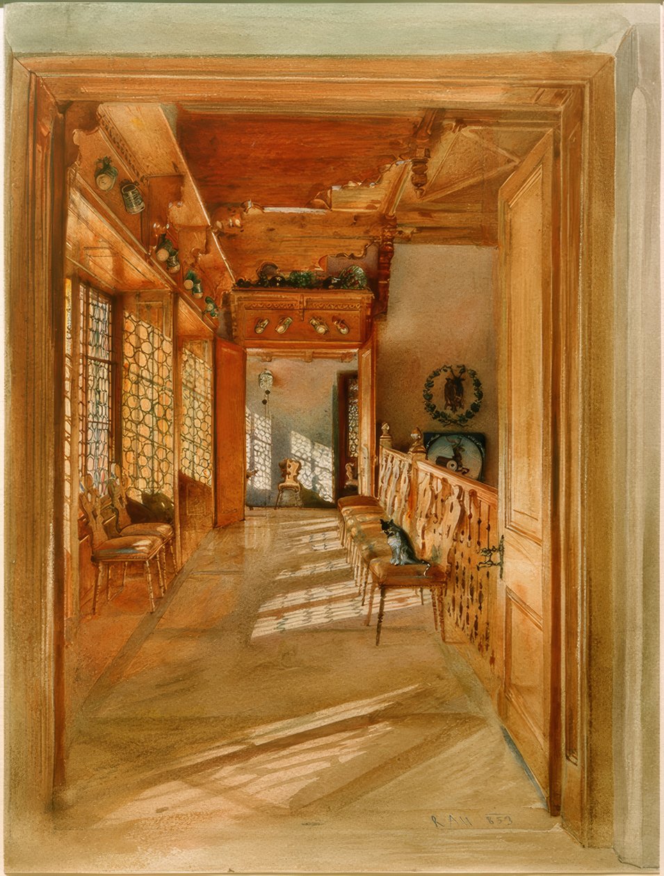 Escalier - Rudolf von Alt