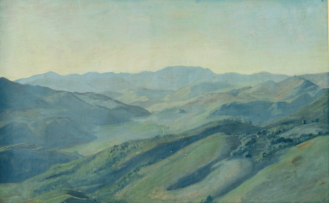 Vue de la campagne au Tyrol, vers 1842 - Rudolph Friedrich Wasmann