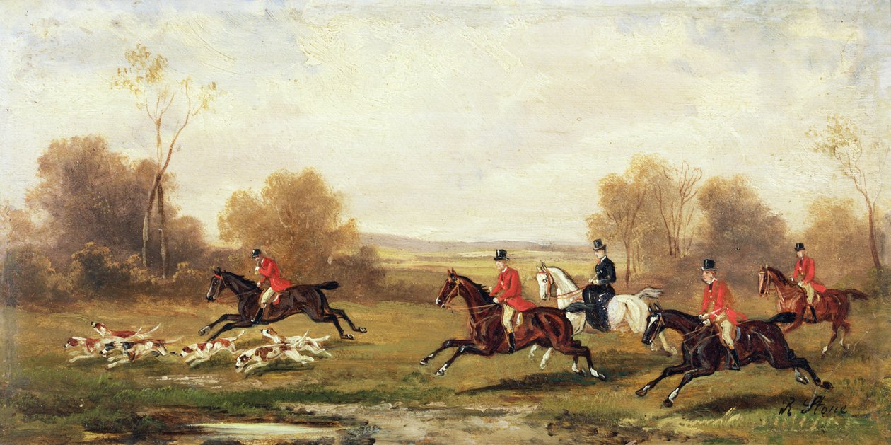 Scène de chasse, vers 1920 - Rudolph Stone