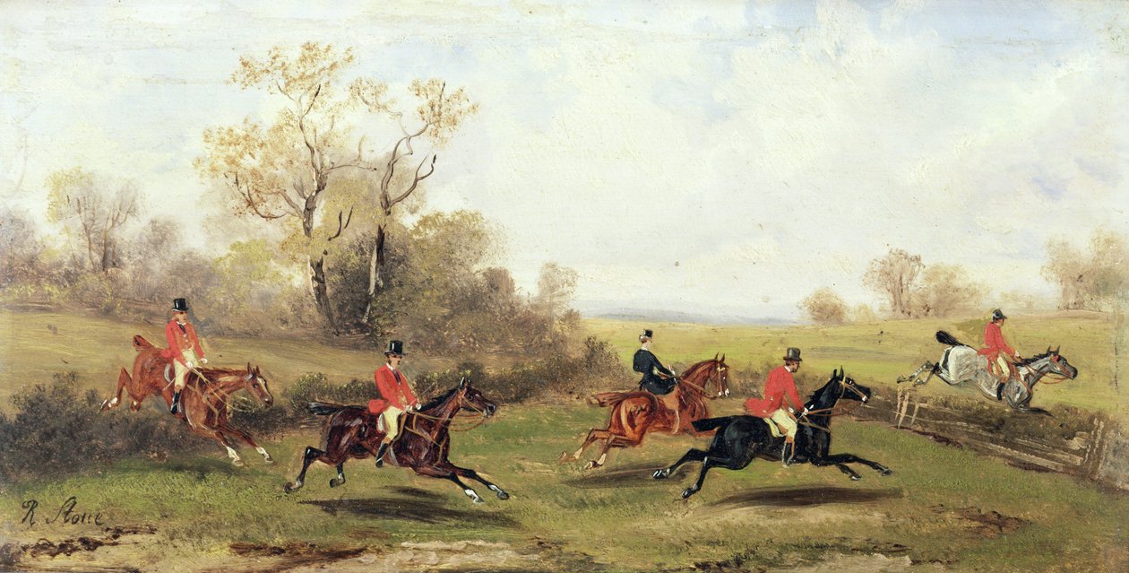 Scène de chasse, vers 1920 - Rudolph Stone