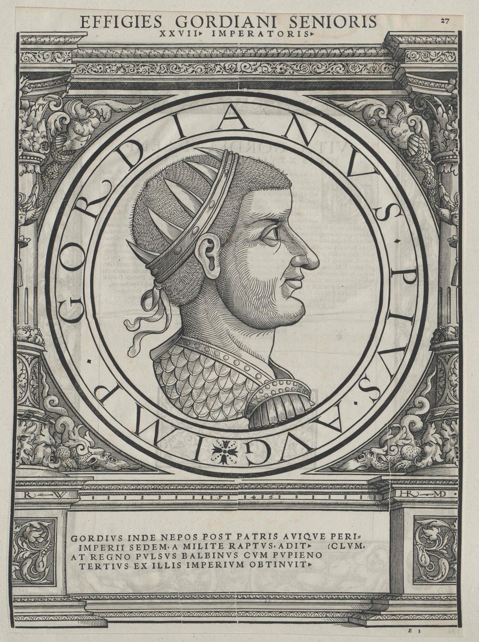 Empereur romain Gordien I (impression) - Rudolph Wyssenbach