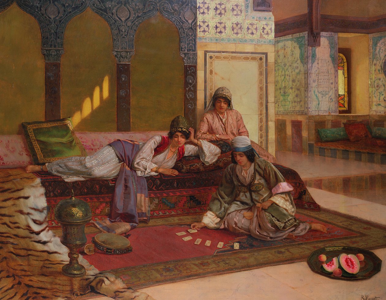 Heures oisives dans le harem - Rudolphe Ernst
