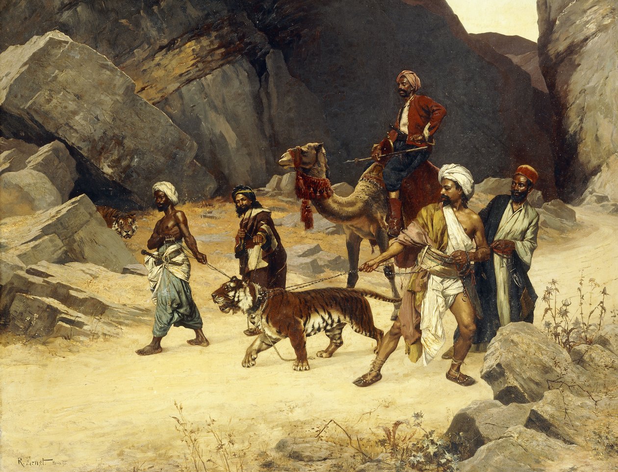 La chasse au tigre, 1896 - Rudolphe Ernst