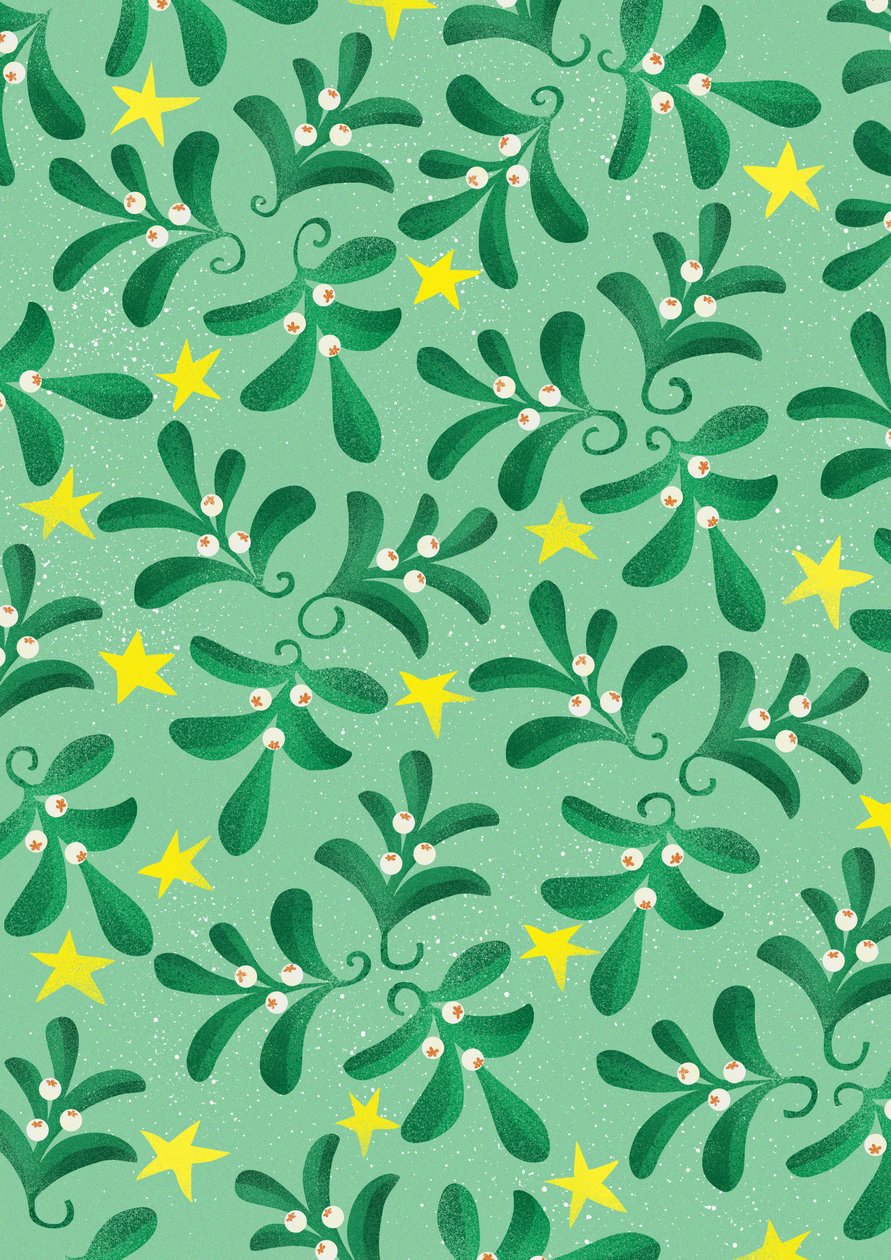 Motif de Noël vert, 2016 - Runa Anastasiya Rudaya