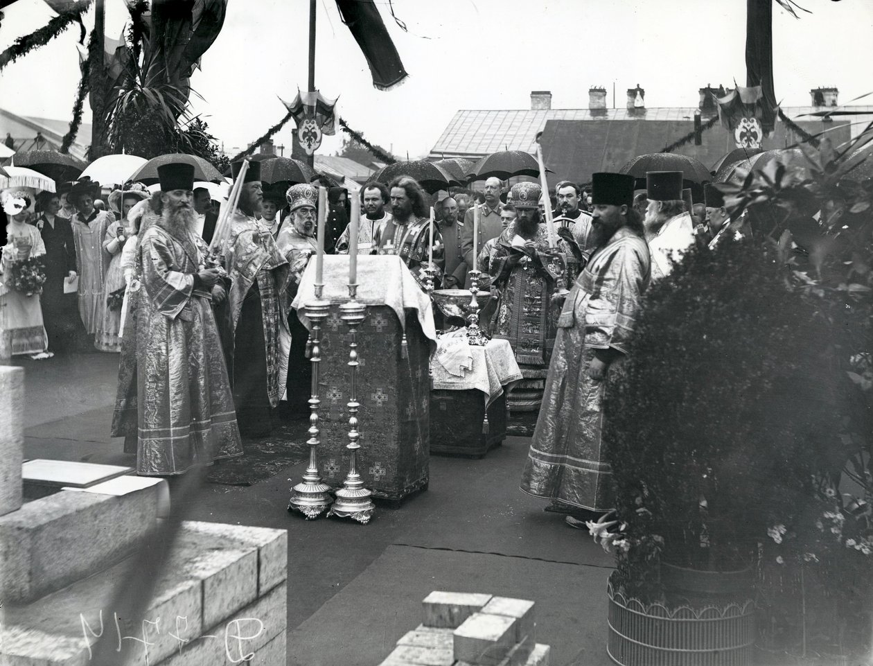 Un Molebin à Saint-Pétersbourg, début des années 1900 - Russian Photographer