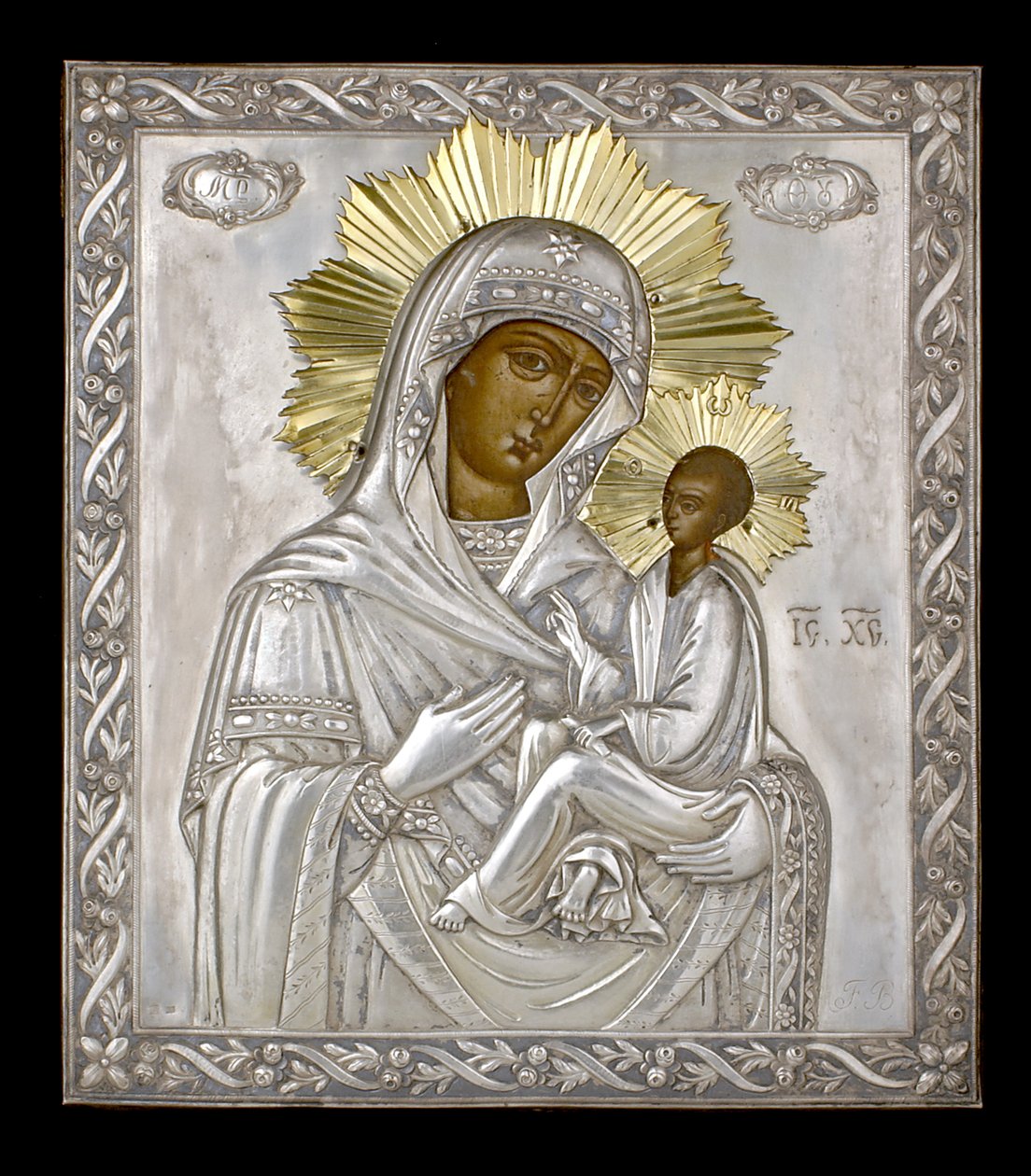 Icône de la Vierge Hodegetria - Russian School