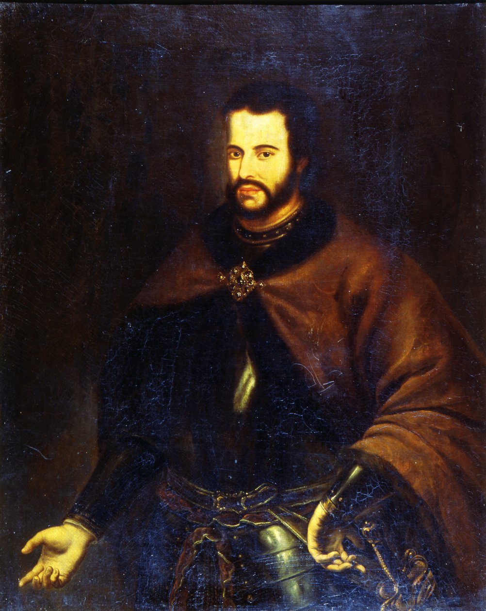 Portrait du tsar Ivan V Alexeïevitch (1666-96) - Russian School