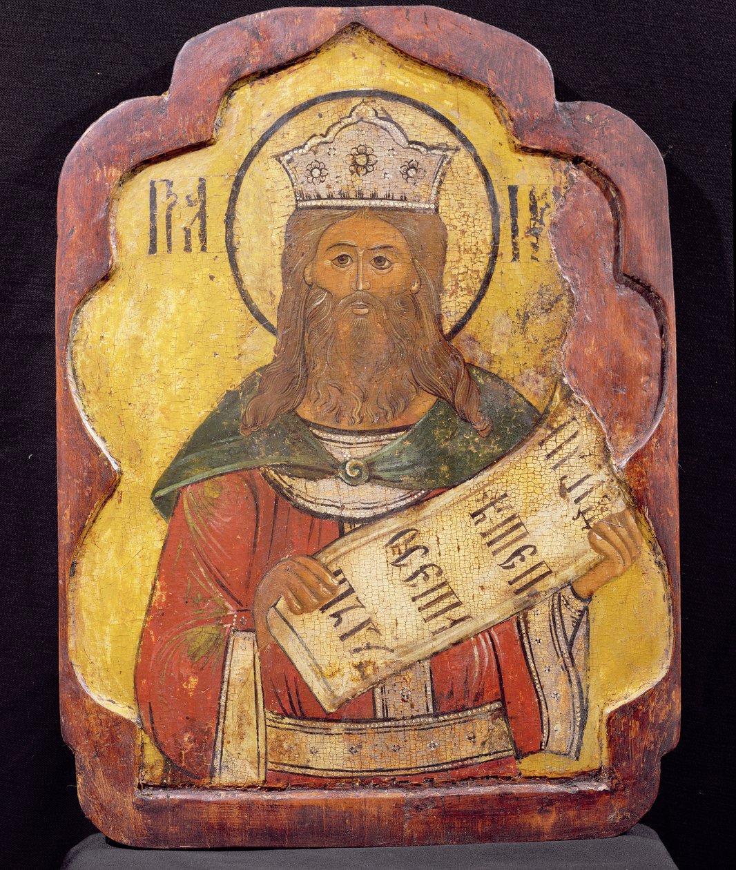 Roi David, icône, ukrainienne - Russian School