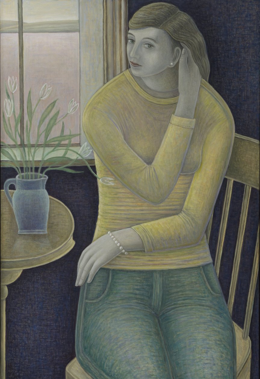 Fille avec un bracelet de perles - Ruth Addinall