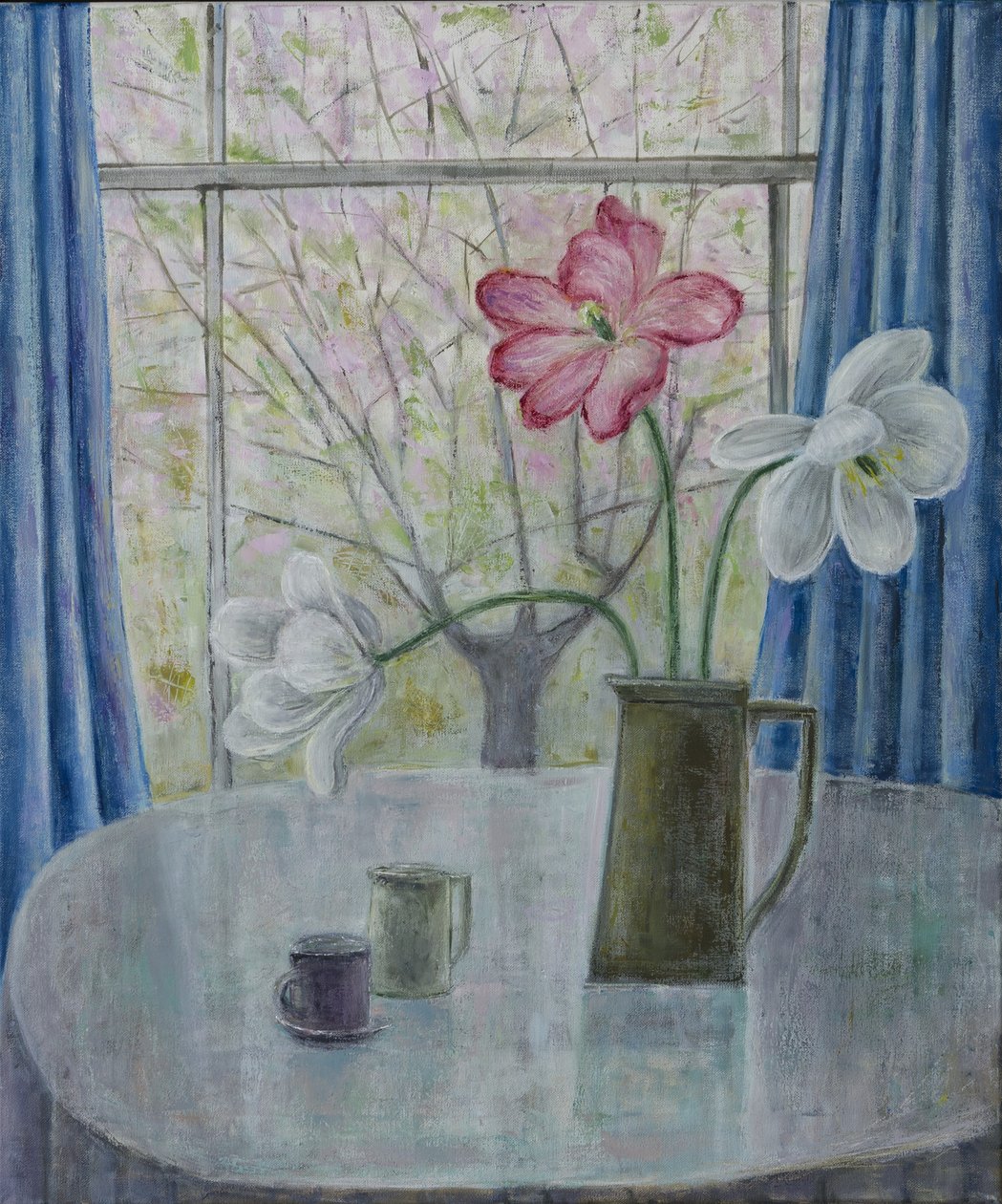 Tulipes avec fleurs de cerisier - Ruth Addinall