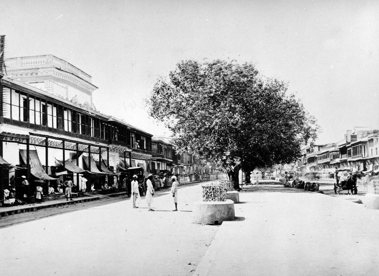 Chandni Chowk, Delhi, vers 1863-7 - S. and Shepherd, C. Bourne