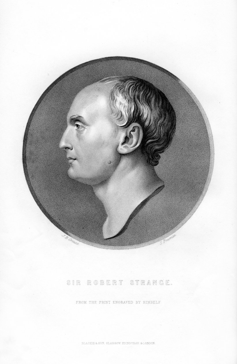 Sir Robert Strange, artiste écossais, 1870 - S. Freeman