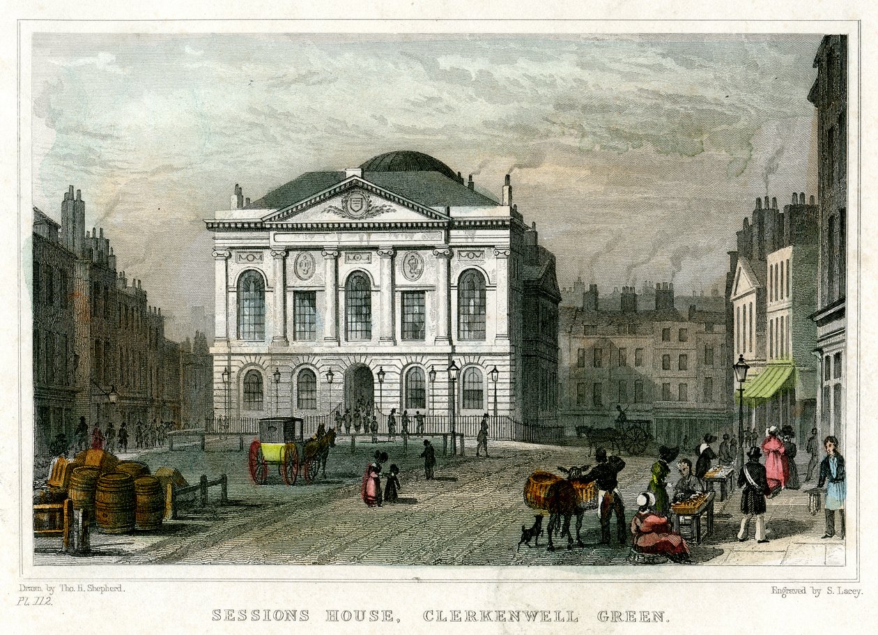 Sessions House, Clerkenwell Green, Islington, Londres, 1831 - S. Lacey