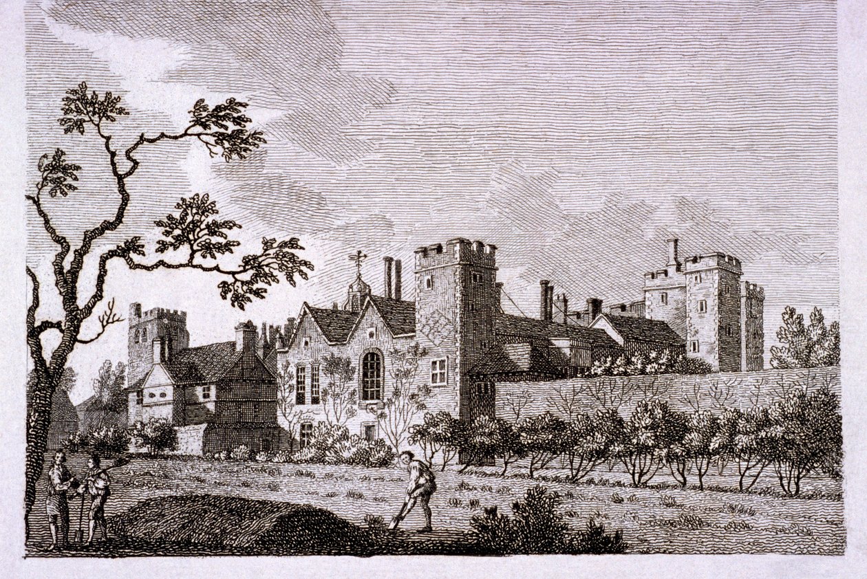 Jardin au palais de Lambeth, Londres, 1786 - S Sparrow