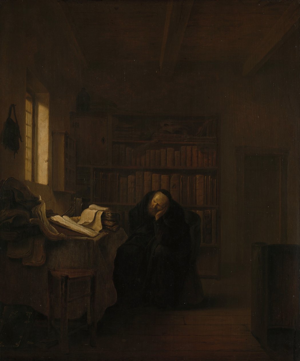 Un érudit dans son étude - Salomon Koninck